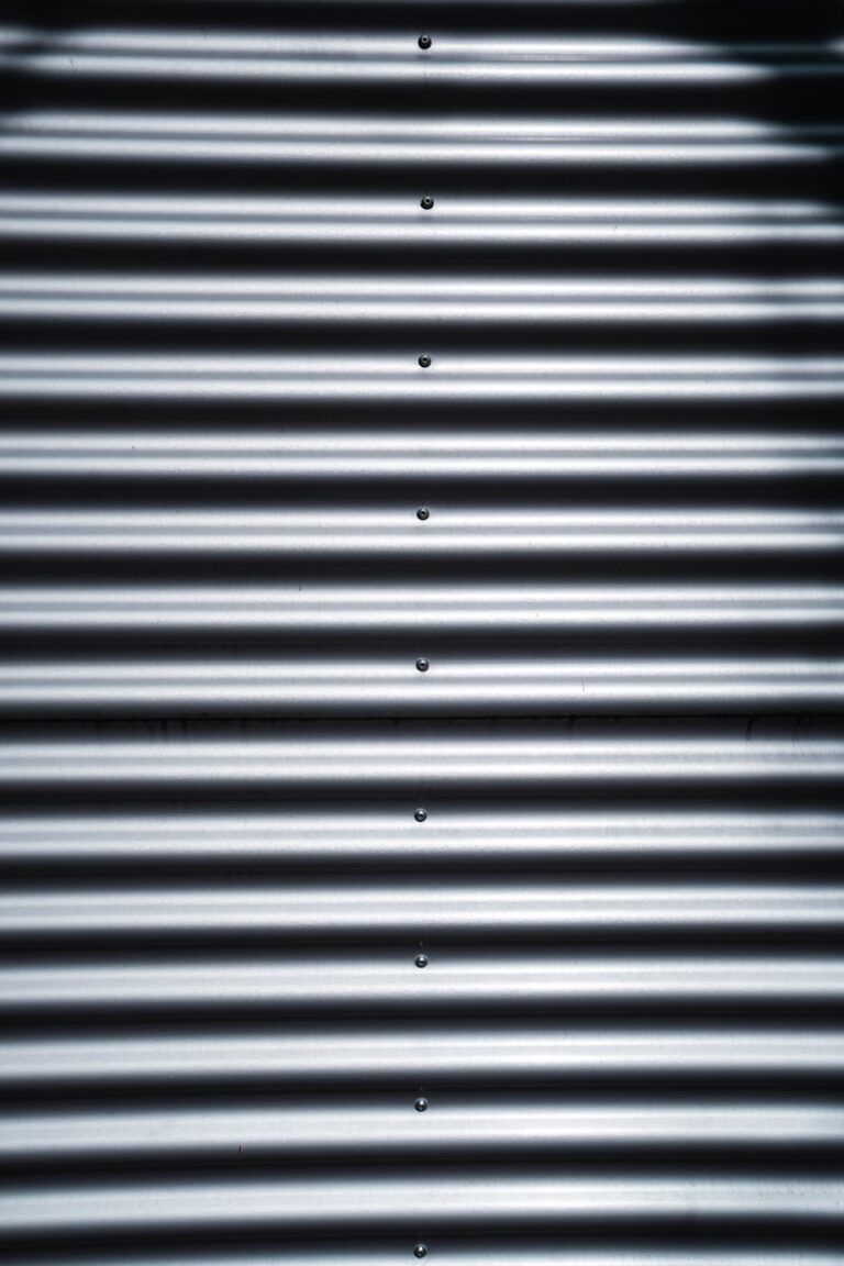 black and white striped wall
